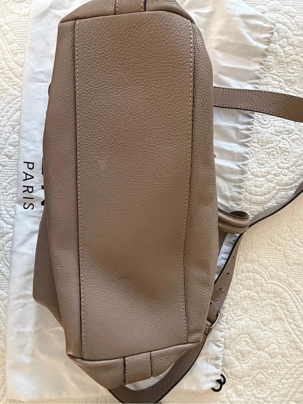 Givenchy Taupe Brown Nightingale Soft Leather Shoulder Bag